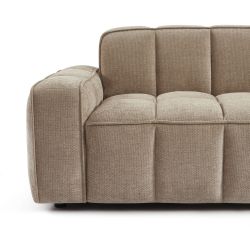 Canapé ALISTAIR 2 places tissu chenille beige