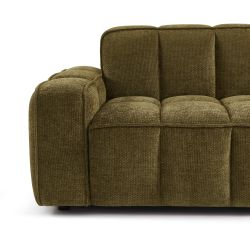 Canapé ALISTAIR 2 places tissu chenille vert