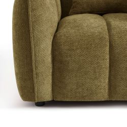 Fauteuil MATILDA 1 place tissu chenille vert