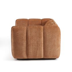 Fauteuil MATILDA 1 place tissu chenille terracotta