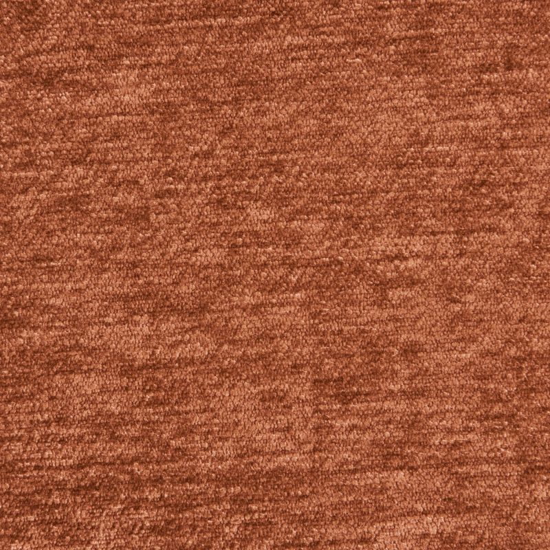 Canapé d'angle convertible et réversible LIVIO 4 places tissu terracotta
