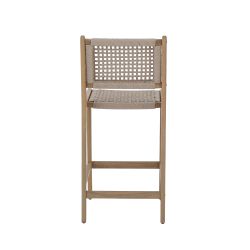 Lot de 2 tabourets de bar KUTA hauteur d'assise 66 cm en corde