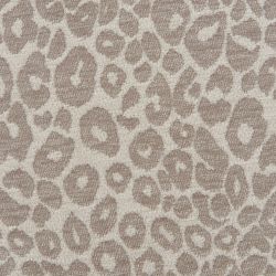 Pouf AWA tissu imprimé léopard gris