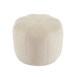 Pouf ASSA tissu beige