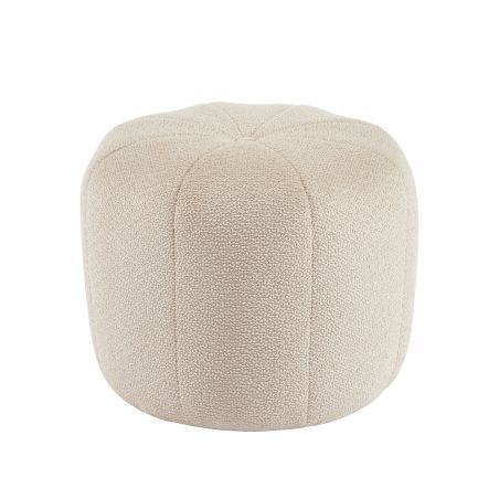 Pouf ASSA tissu beige