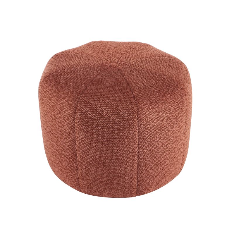 Pouf ASSA tissu bordeaux