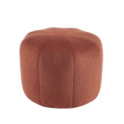 Pouf ASSA tissu bordeaux