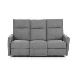 Canapé relax électrique MINOS 3 places tissu chenille gris