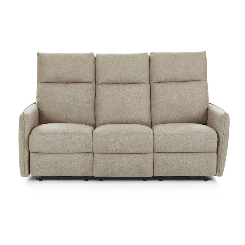 Canapé relax électrique MINOS 3 places tissu chenille beige