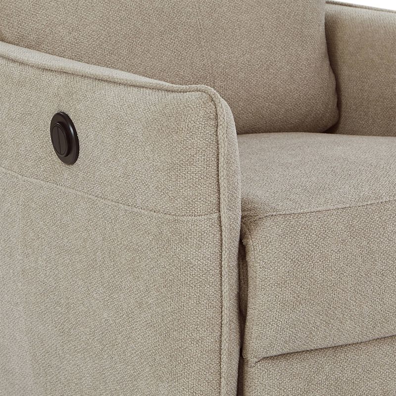Fauteuil relax électrique MINOS 1 place tissu chenille beige