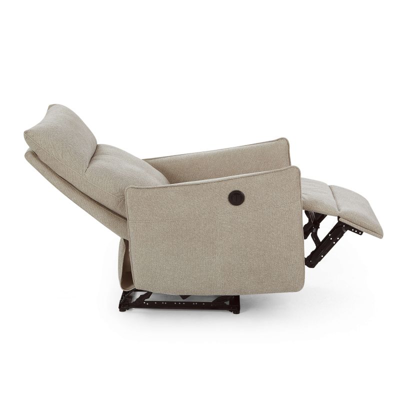Fauteuil relax électrique MINOS 1 place tissu chenille beige