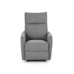 Fauteuil relax électrique MINOS 1 place tissu chenille gris