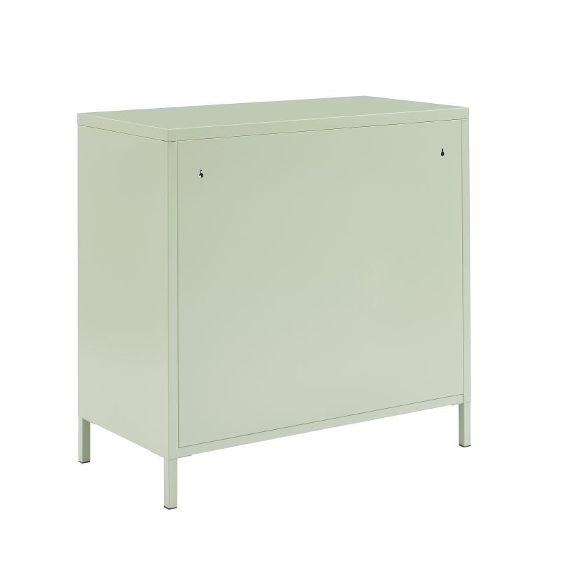 Commode PANTONE 4 tiroirs métal vert amande 80cm