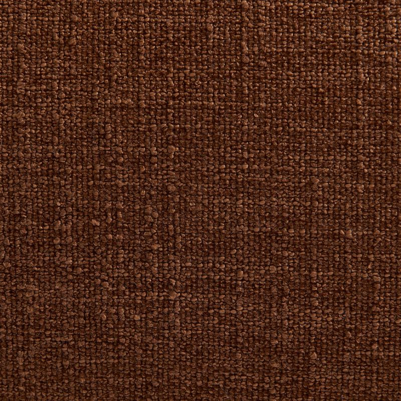Lit coffre JELLY 160x200 tissu bouclette marron sommier inclus