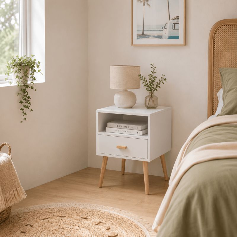 Table de chevet ULOS blanc