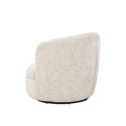 Lot de 2 fauteuils pivotants ANDER tissu beige