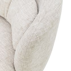 Lot de 2 fauteuils pivotants ANDER tissu beige