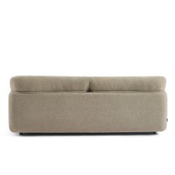 Canapé KURLY 3 places tissu chenille tramé beige