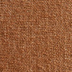 Lot de 4 chaises CIARA bouclette terracotta et pieds métal noir