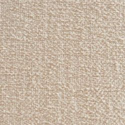 Lot de 4 chaises CIARA bouclette beige et pieds métal noir