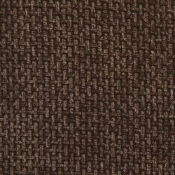 Lot de 6 chaises CIARA bouclette marron et pieds métal noir