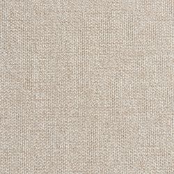 Lot de 4 chaises LORENZ chêne massif couleur noyer et tissu beige