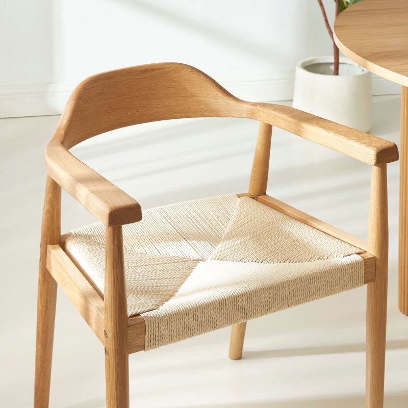 Lot de 6 chaises MARTIE chêne massif et corde