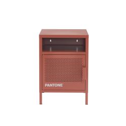 Table de chevet PANTONE métal terracotta