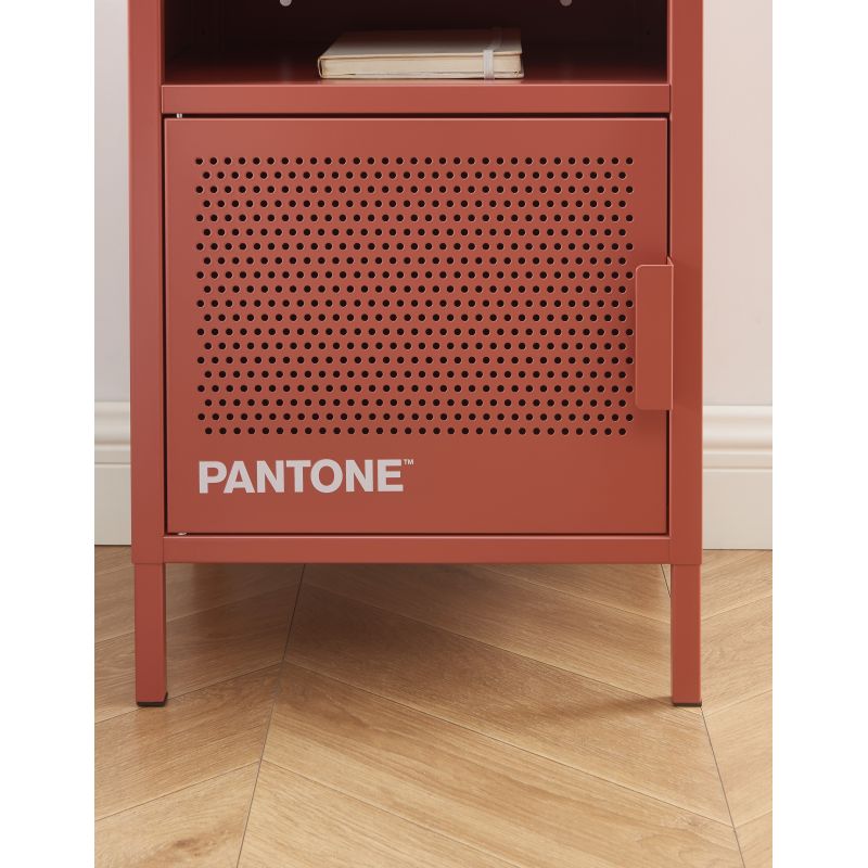 Table de chevet PANTONE métal terracotta