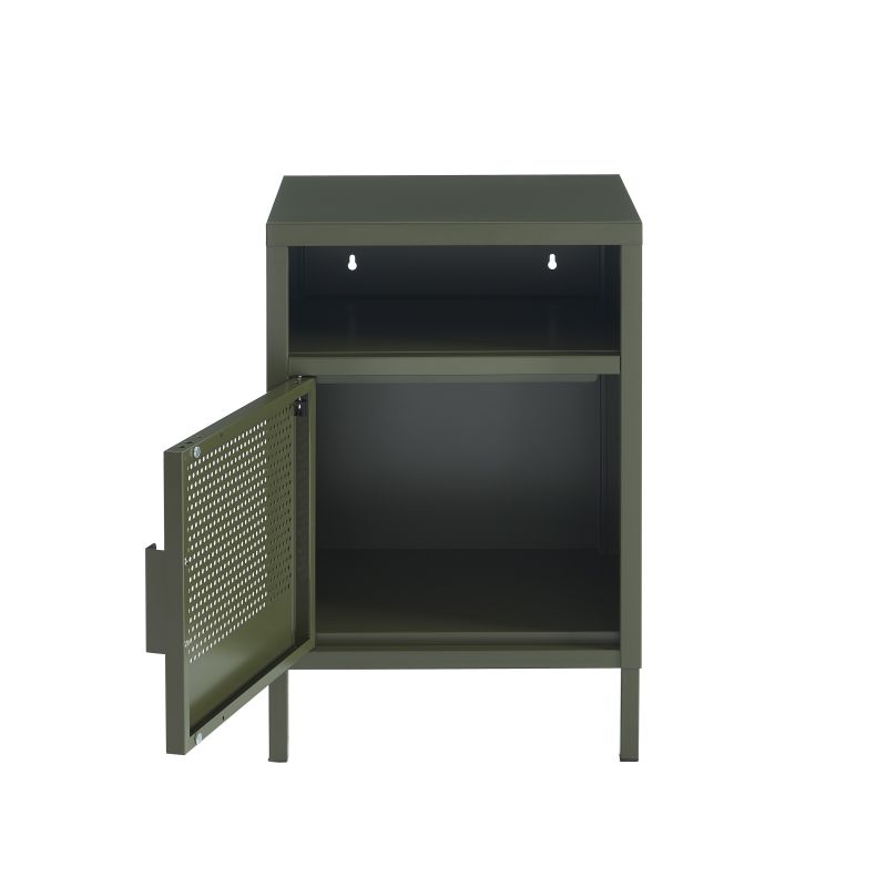 Table de chevet PANTONE métal vert olive