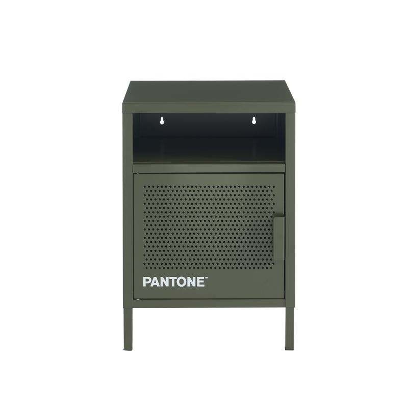 Table de chevet PANTONE métal vert olive