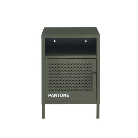 Table de chevet PANTONE métal vert olive