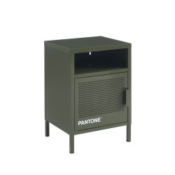Table de chevet PANTONE métal vert olive