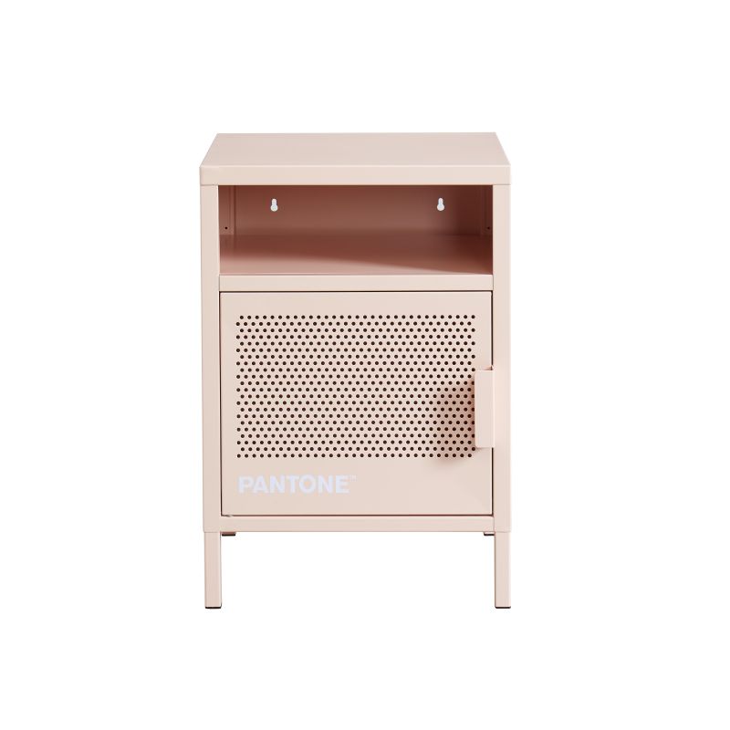 Table de chevet PANTONE métal rose blush