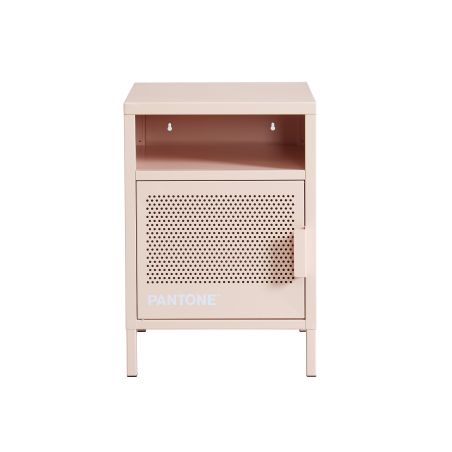 Table de chevet PANTONE métal rose blush