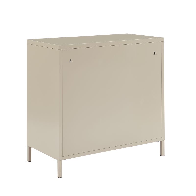 Commode PANTONE 4 tiroirs métal taupe 80cm