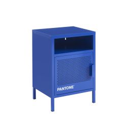 Table de chevet PANTONE métal bleu électrique