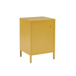 Table de chevet PANTONE métal jaune moutarde