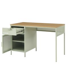 Bureau PANTONE métal vert amande 120cm