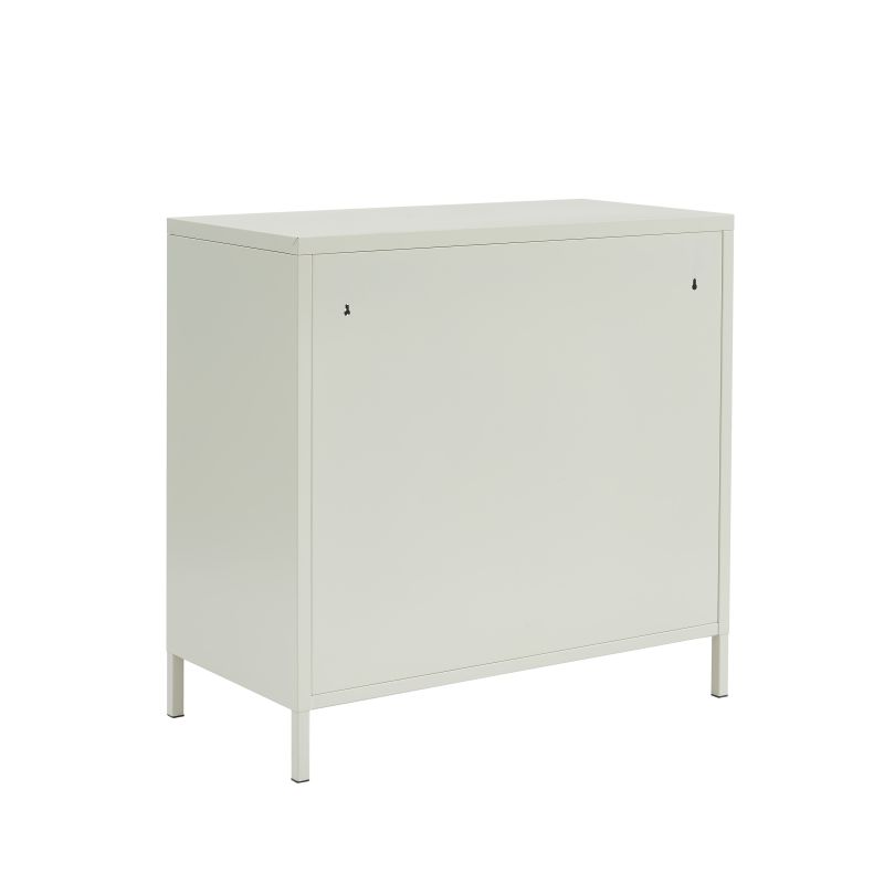 Commode PANTONE 4 tiroirs métal beige sable 80cm