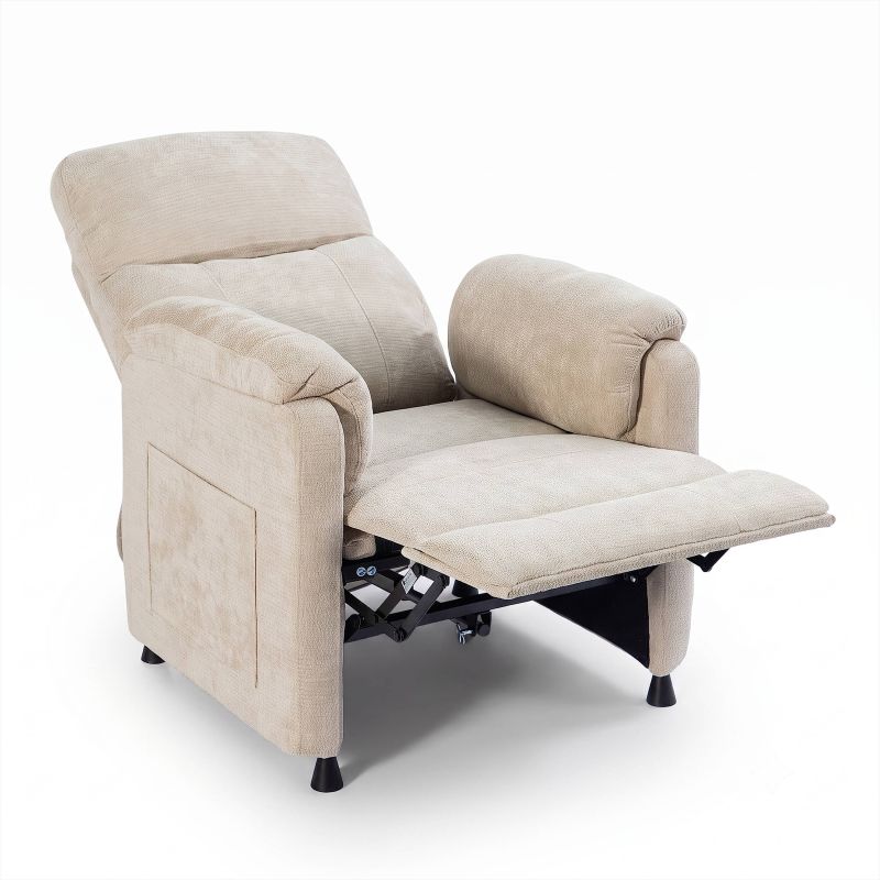 Fauteuil relax électrique PROCYON 1 place tissu beige