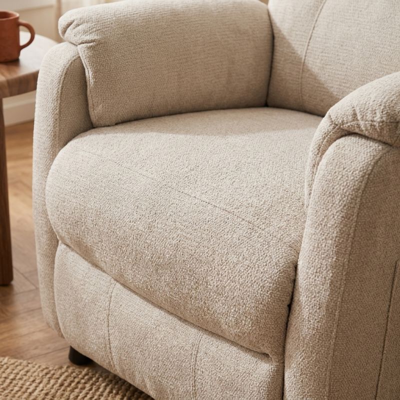 Fauteuil relax électrique PROCYON 1 place tissu beige