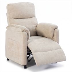 Fauteuil relax électrique PROCYON 1 place tissu beige