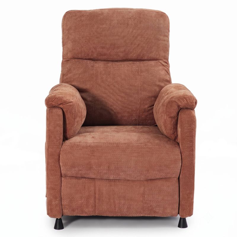 Fauteuil relax électrique PROCYON 1 place tissu terracotta