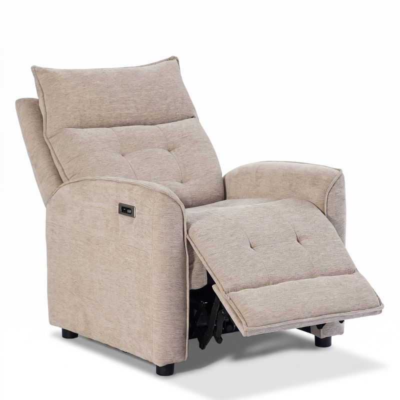 Fauteuil relax massant électrique EUPHOR 1 place tissu taupe