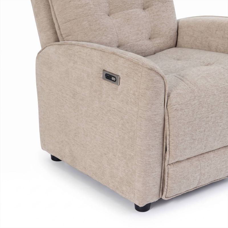 Fauteuil relax massant électrique EUPHOR 1 place tissu taupe