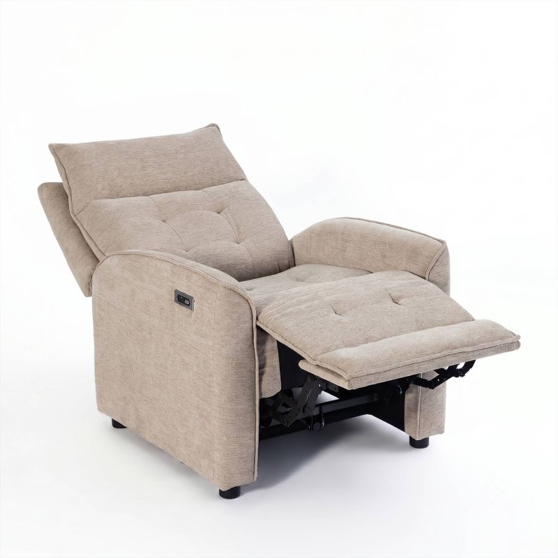 Fauteuil relax massant électrique EUPHOR 1 place tissu taupe