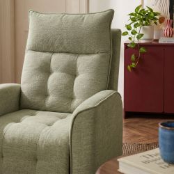 Fauteuil relax massant électrique EUPHOR 1 place tissu vert