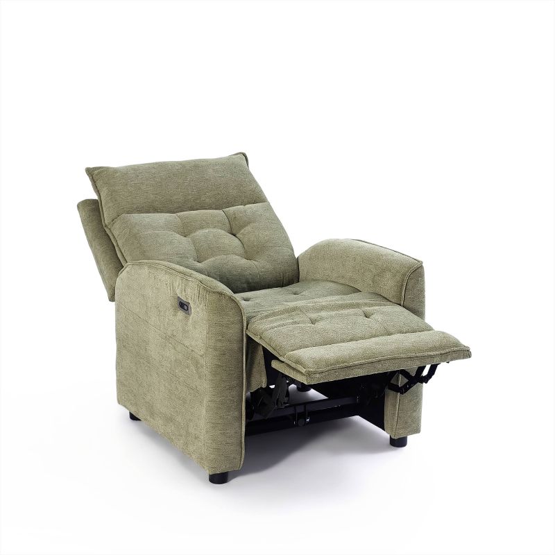 Fauteuil relax massant électrique EUPHOR 1 place tissu vert