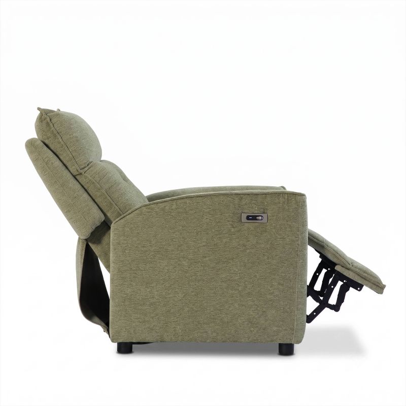 Fauteuil relax massant électrique EUPHOR 1 place tissu vert